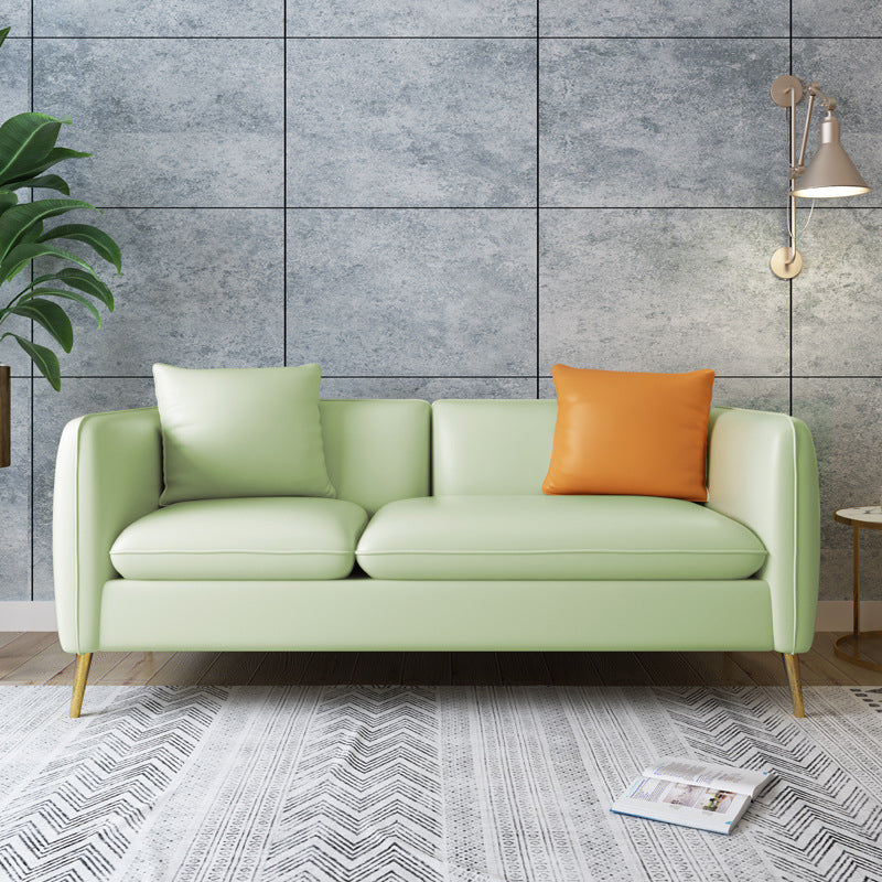 Contemporary Standard Square Arm Living Room Stationary Cotton Seating