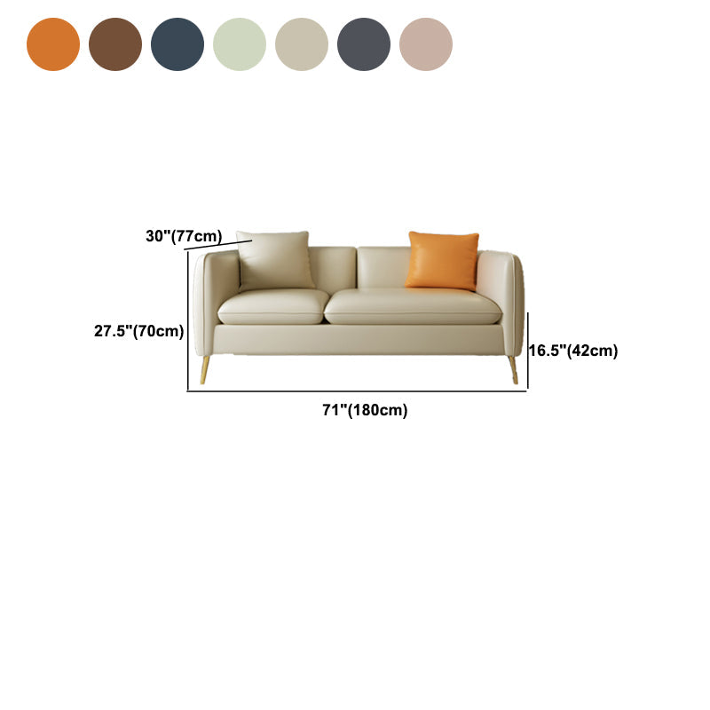 Contemporary Standard Square Arm Living Room Stationary Cotton Seating