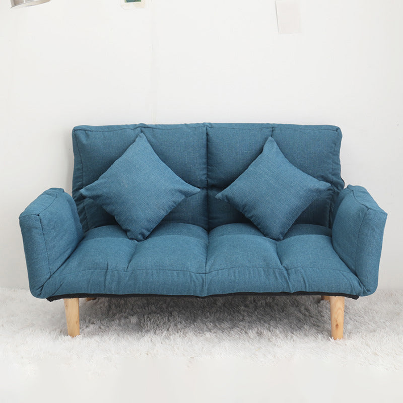 Modern Biscuit Back Reclining Square Arm Linen Stationary Sofa Dark Blue Clearhalo 'furn' 'furn_sofas' 'Furniture' 'Living Room Furniture' 'Sofa' 'sofas' 5601636