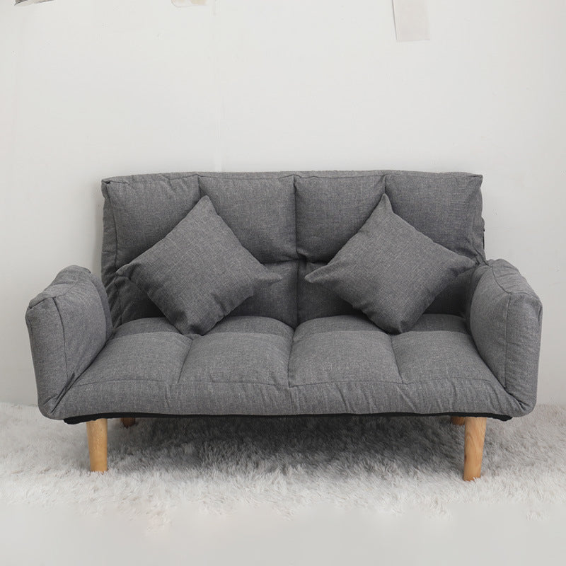 Modern Biscuit Back Reclining Square Arm Linen Stationary Sofa Light Gray Clearhalo 'furn' 'furn_sofas' 'Furniture' 'Living Room Furniture' 'Sofa' 'sofas' 5601641