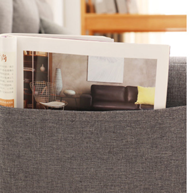 Modern Biscuit Back Reclining Square Arm Linen Stationary Sofa Clearhalo 'furn' 'furn_sofas' 'Furniture' 'Living Room Furniture' 'Sofa' 'sofas' 5601647