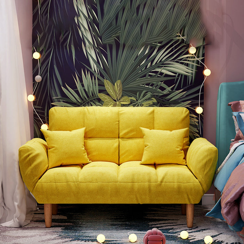 Divano a braccio quadrato convertibile da biscotto del soggiorno contemporaneo