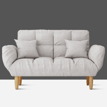 Divano a braccio quadrato convertibile da biscotto del soggiorno contemporaneo