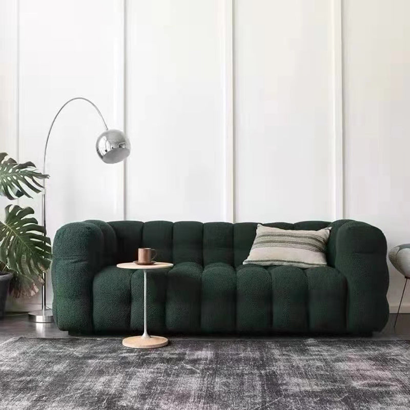 Divani in stile moderno Materiale in velluto in velluto forma quadrata di bracciale trapuntata