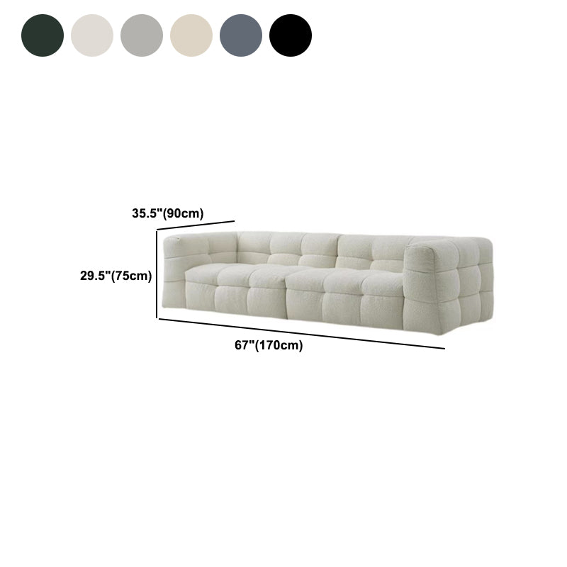 Divani in stile moderno Materiale in velluto in velluto forma quadrata di bracciale trapuntata