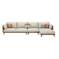 SOFA RESISTENTE RESISTENTE SETUALE SETTALE CHAISE BEIGE FACHIO