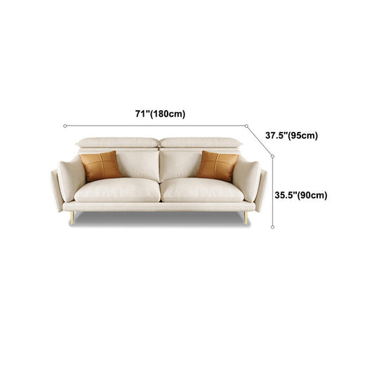 Divano in pelle in finto crema/sezionale con divano regolabile per il soggiorno per soggiorno