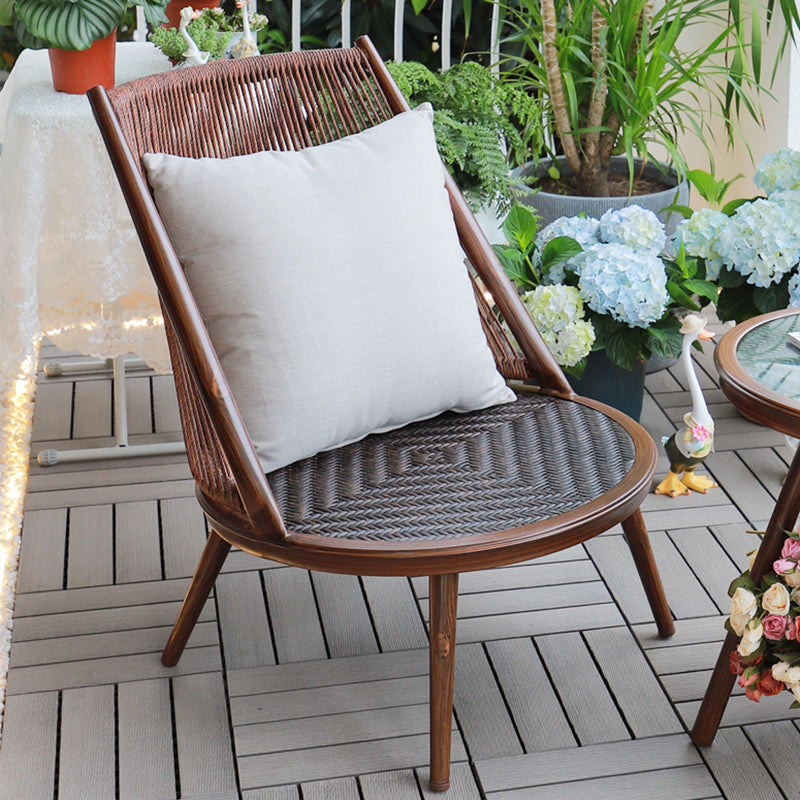 Sedia per il tempo libero balcone sedia rattan moderna sedia di divano soggiorno semplice singolo rattan