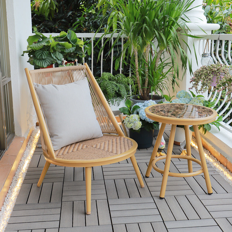Sedia per il tempo libero balcone sedia rattan moderna sedia di divano soggiorno semplice singolo rattan