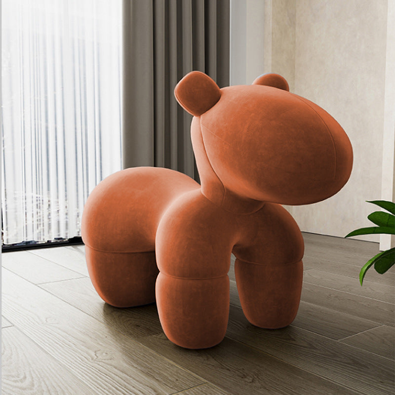 Poltrona in velluto moderno a sedia ad armi senza braccia, rosa/giallo/grigio/blu