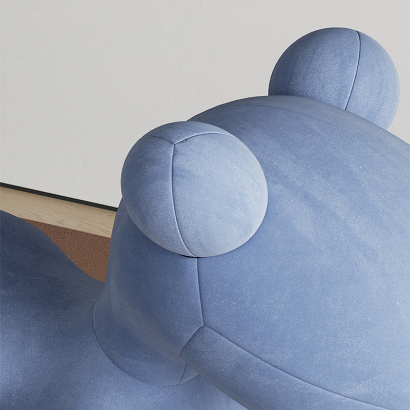 Poltrona in velluto moderno a sedia ad armi senza braccia, rosa/giallo/grigio/blu