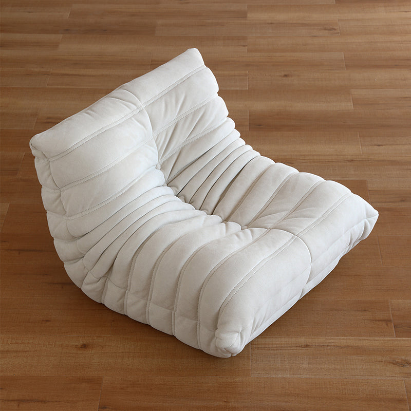 Silla de acento de color sólido sin brazo con asiento de tela para niños