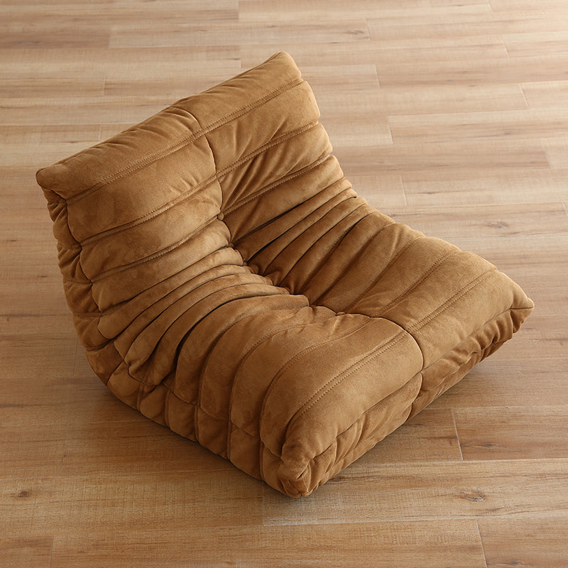 Silla de acento de color sólido sin brazo con asiento de tela para niños