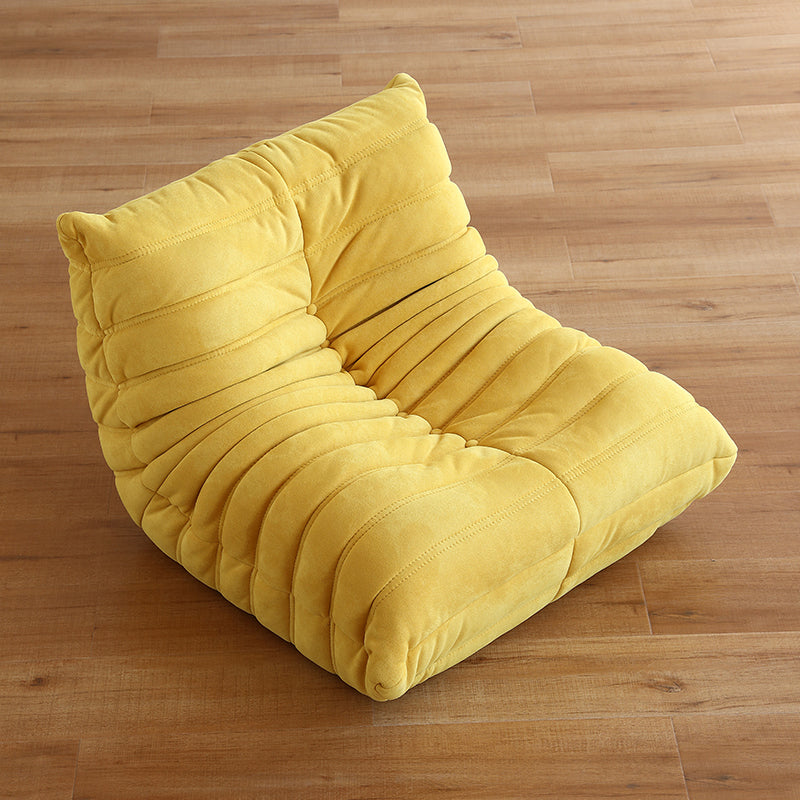 Silla de acento de color sólido sin brazo con asiento de tela para niños