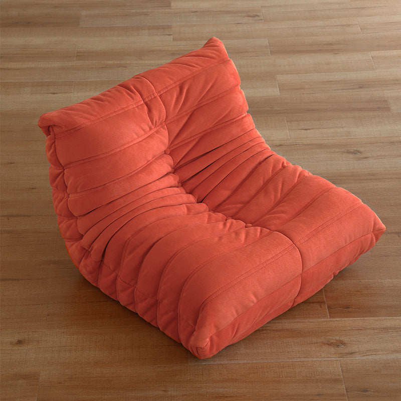 Silla de acento de color sólido sin brazo con asiento de tela para niños