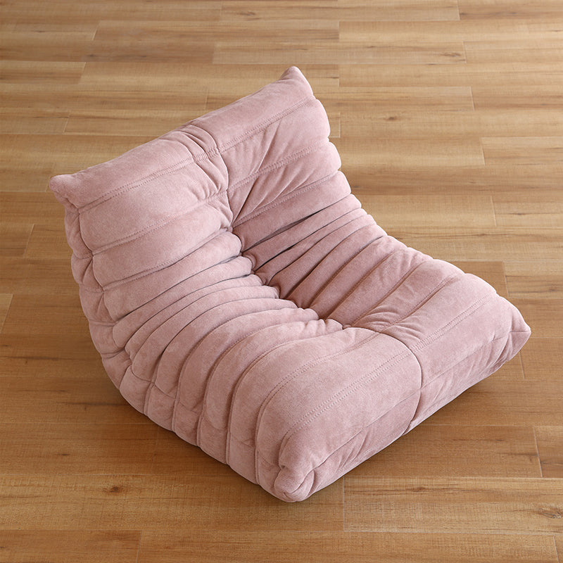 Silla de acento de color sólido sin brazo con asiento de tela para niños