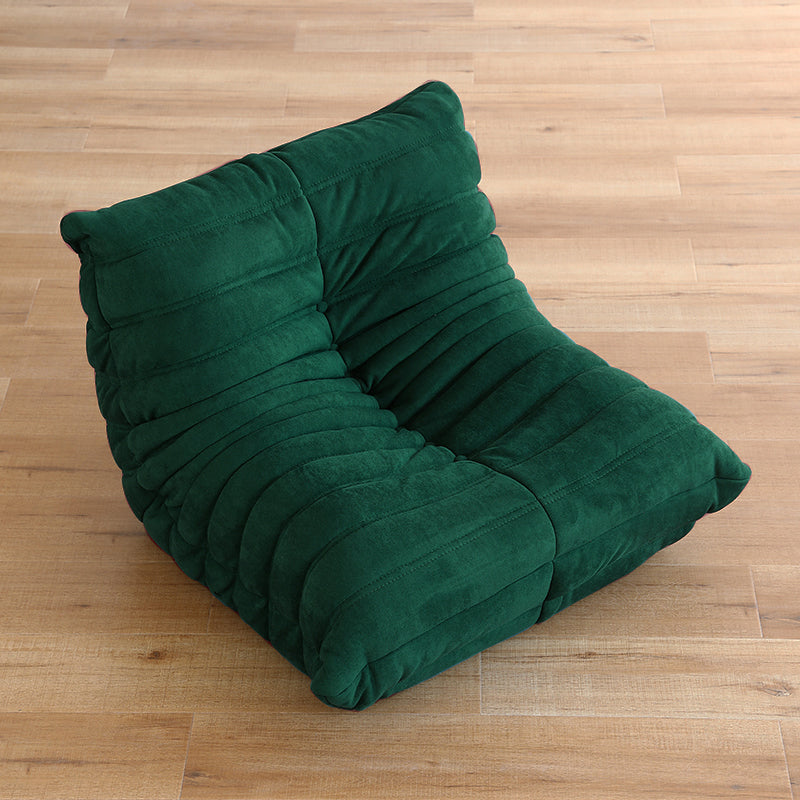 Silla de acento de color sólido sin brazo con asiento de tela para niños