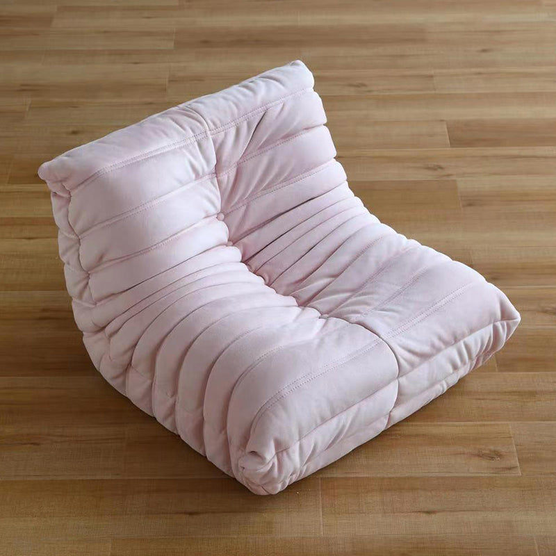 Silla de acento de color sólido sin brazo con asiento de tela para niños