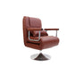 Convertible Chair 27.55" L x 23.62" W x 44.88" H Swivel Armchair for Living Room Coffee Leather Clearhalo 'Accent Chairs' 'accent_chairs' 'Chairs & Seating' 'furn' 'furn_accent_chairs' 'Furniture' 'Living Room Furniture' 5602145