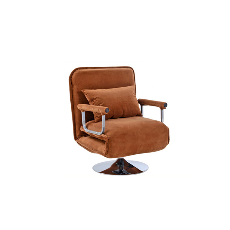 Convertible Chair 27.55" L x 23.62" W x 44.88" H Swivel Armchair for Living Room Coffee Suede Clearhalo 'Accent Chairs' 'accent_chairs' 'Chairs & Seating' 'furn' 'furn_accent_chairs' 'Furniture' 'Living Room Furniture' 5602153