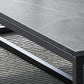 Trestle Type/frame Base Rectangular Slate Table Board Glam Style Coffee Table Clearhalo 'Coffee & Accent Tables' 'Coffee Tables' 'coffee_tables' 'furn' 'furn_coffee_tables' 'Furniture' 'Living Room Furniture' 5602248
