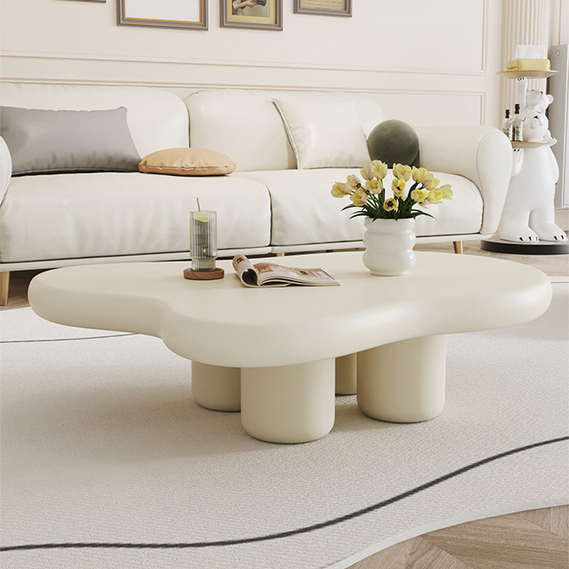 Couchtisch aus Massivholz mit 4 Beinen, moderner, minimalistischer Couchtisch