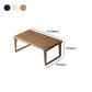 Solid Wood Rectangle Coffee Table Modern Minimalist Coffee Table Clearhalo 'Coffee & Accent Tables' 'Coffee Tables' 'coffee_tables' 'furn' 'furn_coffee_tables' 'Furniture' 'Living Room Furniture' 5602362