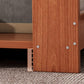 Modern Style Rectangular Wooden Table 4 Legs Base with Storage Rack Coffee Table