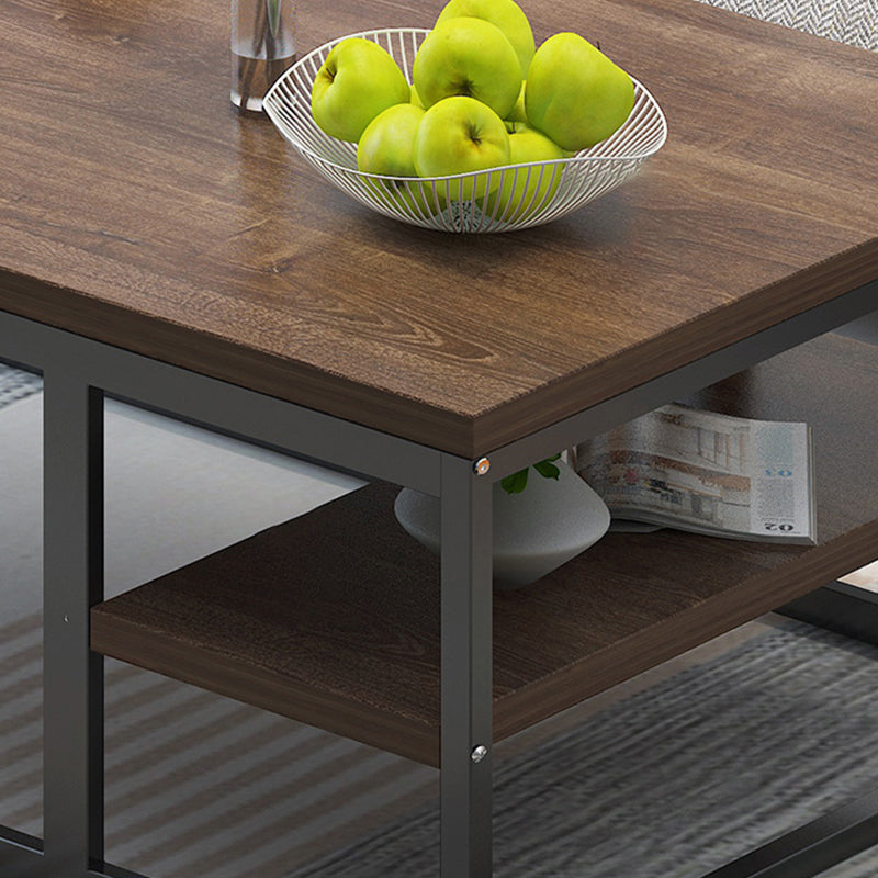 Rectangular Frame Base Wooden Table Modern Style Coffee Table Clearhalo 'Coffee & Accent Tables' 'Coffee Tables' 'coffee_tables' 'furn' 'furn_coffee_tables' 'Furniture' 'Living Room Furniture' 5602416