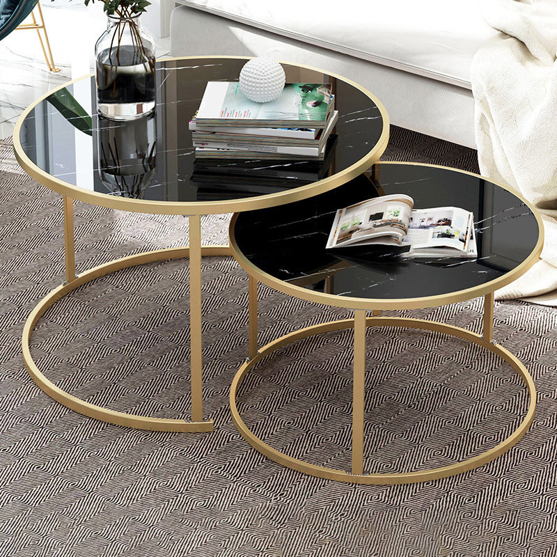 Tavolino in legno massiccio da 2 pezzi Tavolino in legno per soggiorno