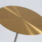 Round Stainless Steel Coffee Table Pedestal 1 Single Cocktail Table
