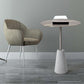 Round Stainless Steel Coffee Table Pedestal 1 Single Cocktail Table