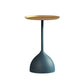 Modernistic Pedestal End Table Round End Table with Slate Top