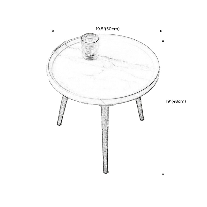 Tavolo da gamba a 4 gambe ovale/rotonda in legno ovale/rotonda tavolino laterale