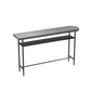 Glam Wood Counter Table with Specialty Table Top Trestle Table - 41.3" H