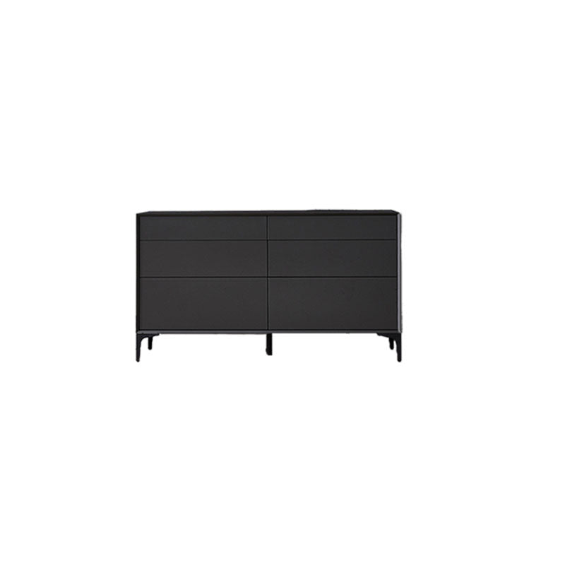 Black Buffet Sideboard Sintered Stone Top Server with Door and Drawer 39"L x 13"W x 31"H Stone Door Not Included Clearhalo 'buffet_sideboard' 'Buffets & Sideboards' 'furn' 'furn_buffet_sideboard' 'Furniture' 'Kitchen & Dining Furniture' 5603275
