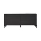 Black Buffet Sideboard Sintered Stone Top Server with Door and Drawer 59"L x 16"W x 31"H Stone Door Not Included Clearhalo 'buffet_sideboard' 'Buffets & Sideboards' 'furn' 'furn_buffet_sideboard' 'Furniture' 'Kitchen & Dining Furniture' 5603277
