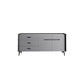 Glam Buffet Sideboard White Sinteded Stone Server con porta e cassetto