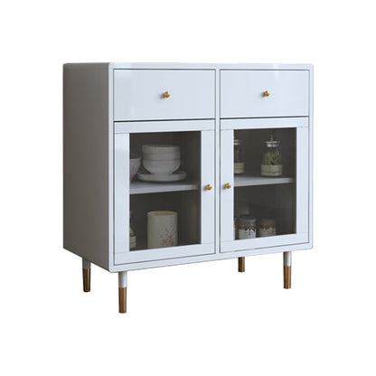 Artificial Wood Kitchen Sideboard Cabinet Glam Buffet Server Cabinet with Storage 31"L x 16"W x 31"H Clearhalo 'buffet_sideboard' 'Buffets & Sideboards' 'furn' 'furn_buffet_sideboard' 'Furniture' 'Kitchen & Dining Furniture' 5603571