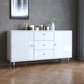 Artificial Wood Kitchen Sideboard Cabinet Glam Buffet Server Cabinet with Storage Clearhalo 'buffet_sideboard' 'Buffets & Sideboards' 'furn' 'furn_buffet_sideboard' 'Furniture' 'Kitchen & Dining Furniture' 5603572