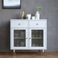 Artificial Wood Kitchen Sideboard Cabinet Glam Buffet Server Cabinet with Storage Clearhalo 'buffet_sideboard' 'Buffets & Sideboards' 'furn' 'furn_buffet_sideboard' 'Furniture' 'Kitchen & Dining Furniture' 5603574