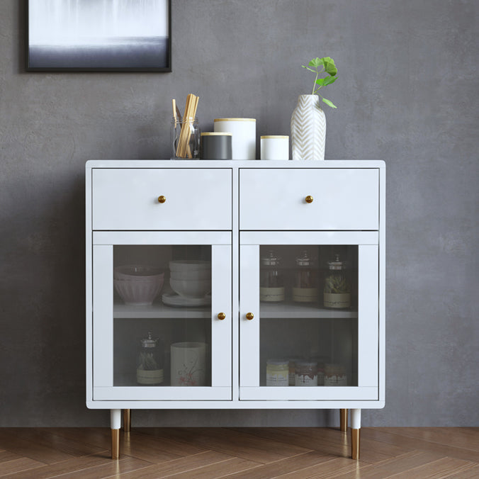 Artificial Wood Kitchen Sideboard Cabinet Glam Buffet Server Cabinet with Storage Clearhalo 'buffet_sideboard' 'Buffets & Sideboards' 'furn' 'furn_buffet_sideboard' 'Furniture' 'Kitchen & Dining Furniture' 5603574