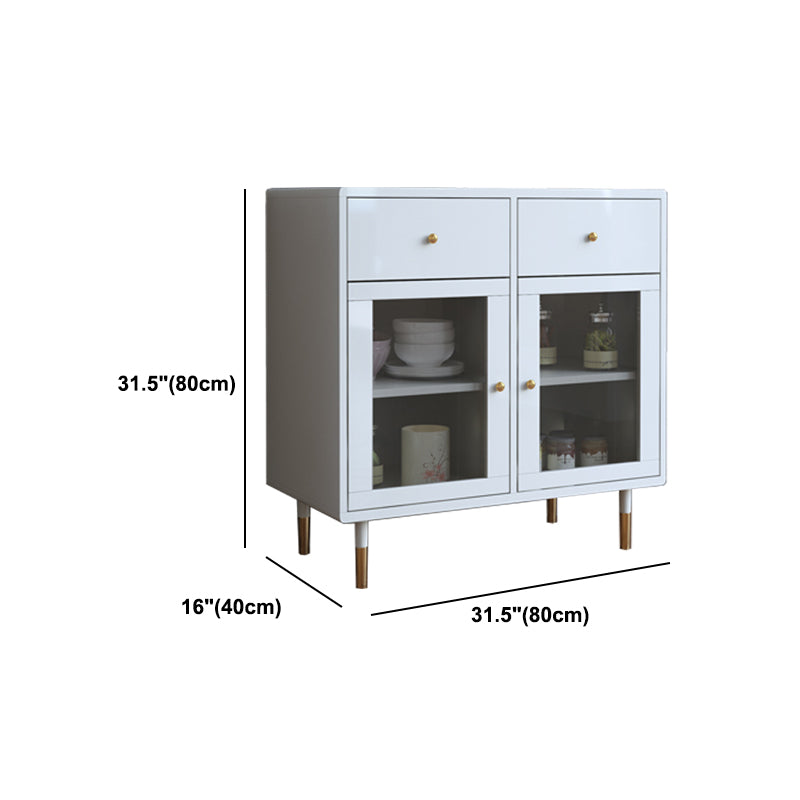 Artificial Wood Kitchen Sideboard Cabinet Glam Buffet Server Cabinet with Storage Clearhalo 'buffet_sideboard' 'Buffets & Sideboards' 'furn' 'furn_buffet_sideboard' 'Furniture' 'Kitchen & Dining Furniture' 5603584