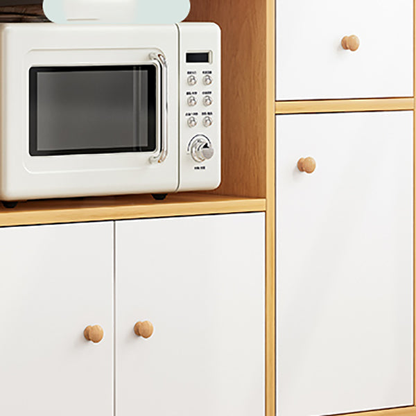 Modern 33" Height Cupboard Artificial Wood Frame Kitchen Sideboard for Dining Room Clearhalo 'buffet_sideboard' 'Buffets & Sideboards' 'furn' 'furn_buffet_sideboard' 'Furniture' 'Kitchen & Dining Furniture' 5603624