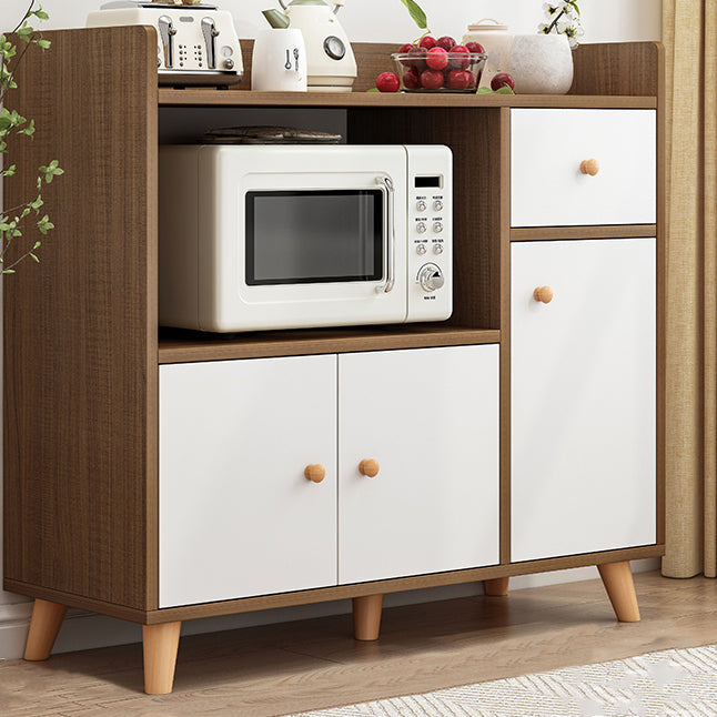 Modern 33" Height Cupboard Artificial Wood Frame Kitchen Sideboard for Dining Room Clearhalo 'buffet_sideboard' 'Buffets & Sideboards' 'furn' 'furn_buffet_sideboard' 'Furniture' 'Kitchen & Dining Furniture' 5603625