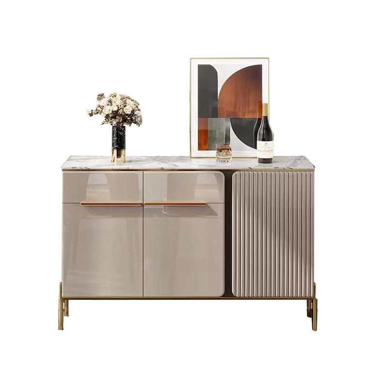 Gabinetto della sideboard del salotto in legno Glam Glam Buffet Server con archiviazione e cassetto