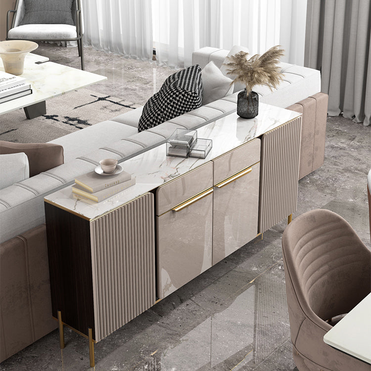 Gabinetto della sideboard del salotto in legno Glam Glam Buffet Server con archiviazione e cassetto