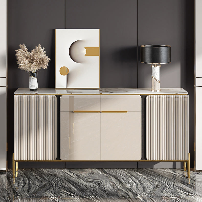 Gabinetto della sideboard del salotto in legno Glam Glam Buffet Server con archiviazione e cassetto