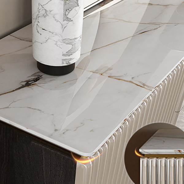 Gabinetto della sideboard del salotto in legno Glam Glam Buffet Server con archiviazione e cassetto