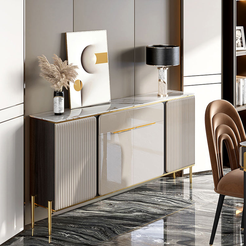 Gabinetto della sideboard del salotto in legno Glam Glam Buffet Server con archiviazione e cassetto